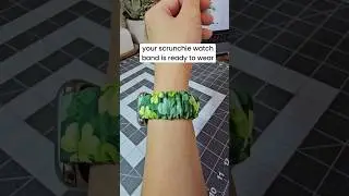 A behind-the-scenes look at our handmade Scrunchie Watch Bands!