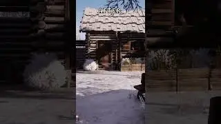 Transform an empty piece of land into a perfect winter cabin ❄️  #medievaldynasty #rendercube #games