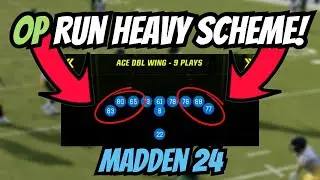 Схема бега доминирует над противниками! Мини-схема Singleback Ace Double Wing | Советы и подсказки по Madden 24