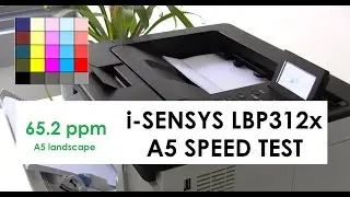 i-SENSYS imageCLASS LBP312x (part2) - A5 Landscape Print Speed Test