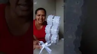 Porta papel higiênico de garrafa pet