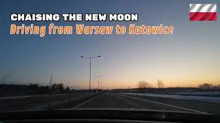 Driving On A Cold Winter Evening | Ambient Road Tranquility | Polish Highway At Dusk | Landscapism