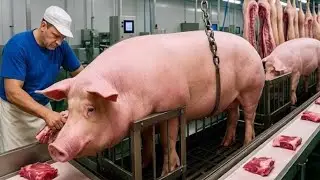 How It's Made: Inside the Pork Processing Factory - From Farm to Sausages & Ham (Full Process)