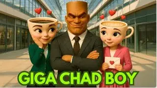 GIGA CHAD TUNG TUNG SAHUR x Sigma Girl | Ballerina Cappuccina Love Story [Sigma Boy Remix]