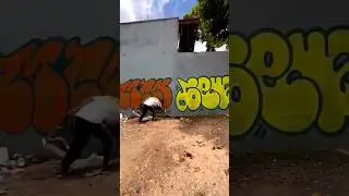 DOUBLE GRAFFITI THROWIE 👀🔥 ##graffiti #graffitiart #shorts