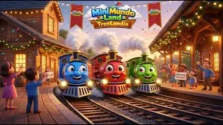 🚂 Gran Final de Temporada | MiniMundoLand – TrenLandia 💙Tino, ❤️Rayo y 💚Leo.