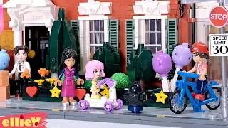 A buildable dollhouse with working lights! Lumibricks Redbrick Row House build & review