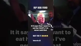 Rob Ford I&rsquo;ve got more than enough to eat at home #toronto #politics #funny #mayor #canada
