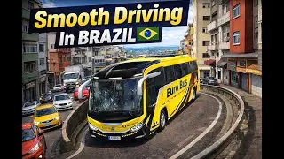 Smooth Driving in BRAZIL | City Curves & Two-Lane Highway Bus Drive #ETS2