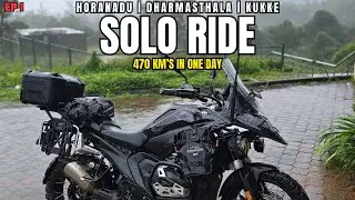 Day 1 of My 2500 KM Temple Run | Riding Through Horanadu, Charmadi Ghat to Dharmasthala & Kukke