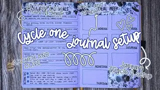 January Plan With Me | DIY Planner | The Washi Tape Shop [Floral PET] | Cycle One 2026 | AD