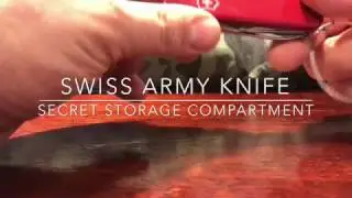 VICTORINOX Swiss Army Knife Secret Storage Compartment