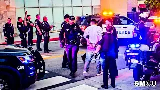 𝗚𝗨𝗡𝗦 𝗗𝗥𝗔𝗪𝗡: Police Hold Two at Gunpoint After License-Plate Alert in Santa Monica
