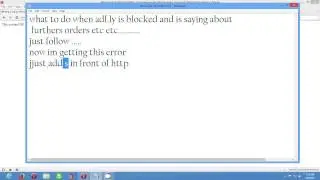 What to do when adf.ly (adfly) is blocked .