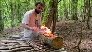 Two-day treehouse camping,wine,Treehouse,Tree Stump Barbecue
