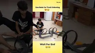 Itna Bada Car Track Unboxing 😍😂|211/75 Hard Challenge| @souravjoshivlogs7028 #cartrack #unboxing