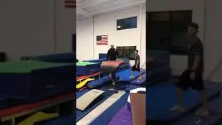 Gymnastics - Spotting Layout Tsuk On Vault