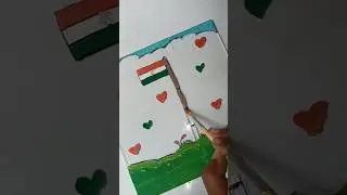 #shorts India Flag Painting On Glass #glasspainting #viral #trending #india #15august #art #drawing