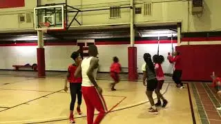 funny mike & travisbad@$$ went up against big Charlie girl basketball team