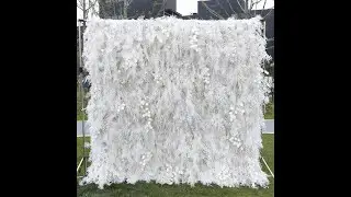 2023 high end white background flower wall