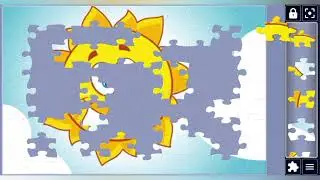 Happy Yellow Sun🌞with Clouds☁️☁️ Cartoon Puzzle🧩//@jigsawart4512