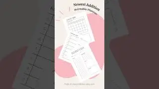 Now available in my Etsy shop, printable planner, customizable in Canva.