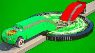 LONG CARS vs ZOMBIE PORTAL in Teardown