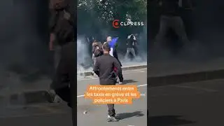 Taxis : affrontements entre chauffeurs et policiers lors de la manifestation &agrave; Paris