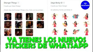 🤔👍Nuevos Stickers en #WhatsApp ✅