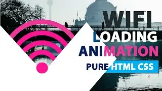 Css shape loading animation-Css WiFi  shape||Html Css