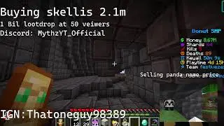 Donut SMP STREAMING I 🔴 LIVE 🔴 I Buying skellis 2.1M