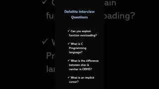 Deloitte Interview Questions #deloitte #interview #interviewpreparation #simplecoding #simpletouse