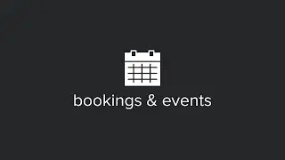 Getting Started 3 - Bookings
