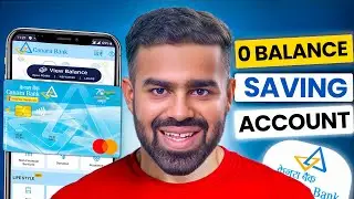 Canara Bank Online Account Opening | Canara Bank Zero Balance Account Opening Online