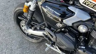 2025 Speed Twin exhaust removed