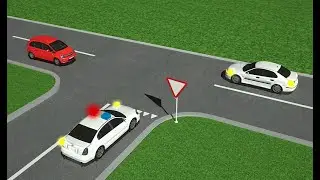 Ar leidžiama policijos automobilio vairuotojui važiuoti pirmam?