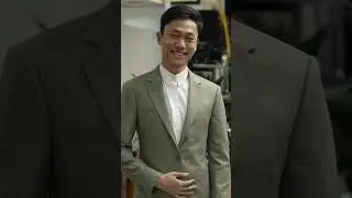 ( Bespoke ) Light Green Wool Linen Suit