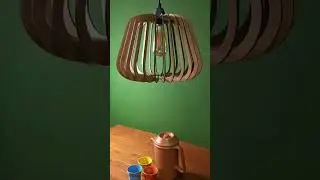 Laser Cut Pendant Lighting Project #lasercutting #diy #project #dxf