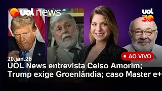 UOL News 2ª Edição ao vivo com Daniela Lima | 20 de janeiro de 2026