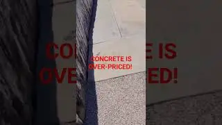 WHY PAY FOR CONCRETE??! 🙃 #concrete #diy #gravel #driveway