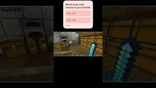 Which mine craft version is do you like most ? #minecraft #shorts