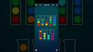 Level 25 Ball Sort Puzzle Game Color Sorting