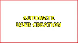 Ubuntu: Automate user creation