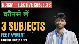 BAMS ELECTIVE REGISTRATION & Which subjects should I choose?#electivesubjects#bams#bhms#neet#exam