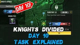 KNIGHTS DIVIDED EVENT 10TH DAY TASK EXPLAINED | COD MOBILE | VAGUE GAMER