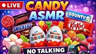ASMR Candy Live 🍫🍭 | Satisfying Chocolate, Lollipop & Gummies Sounds
