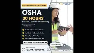 OSHA 30 Hours Course in Chennai Explained Visually | Career Boost for Safety Professionals!