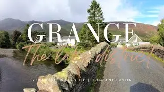 Grange Village | Walk Around This Beautiful Lake District Village In Light Rain - England 4K