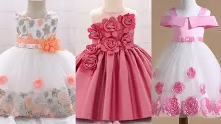 Birthday Baby Girls Dress Designs/Party wear gown for baby girls/First birthday dress for baby girls