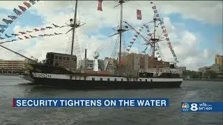 Security increases on the waters around Tampa Bay leading up to Super Bowl Sunday